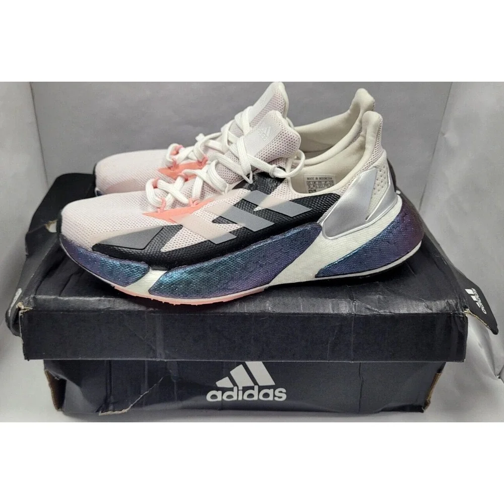 Adidas X9000L4 Kids US 5 Glow Pink Crystal White Silver Metallic FW9318